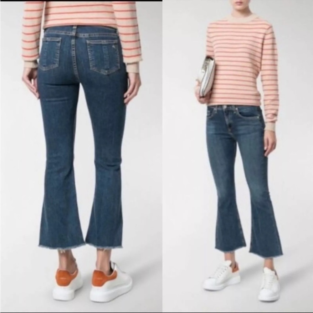 Rag & Bone Flair Raw Hem Jeans